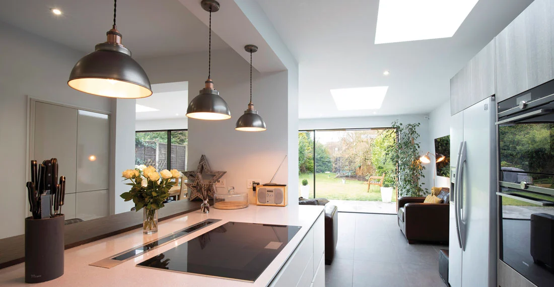 Kitchen, dining and family room extension
